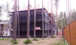 Монтаж керамогранита выполнен на видимые кляммера 9 Монтаж керамогранита на видимые кляммера 9