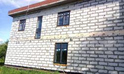 Монтаж керамогранита выполнен на скрытые кляммера 9 Монтаж керамогранита на скрытые кляммера 9