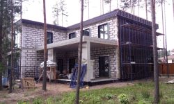 Монтаж керамогранита выполнен на видимые кляммера 11 Монтаж керамогранита на видимые кляммера 11
