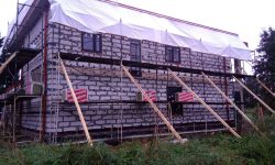 Монтаж керамогранита выполнен на скрытые кляммера 11 Монтаж керамогранита на скрытые кляммера 11