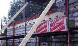 Монтаж керамогранита выполнен на скрытые кляммера 12 Монтаж керамогранита на скрытые кляммера 12