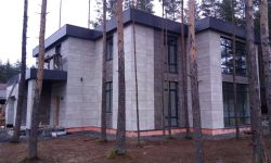 Монтаж керамогранита выполнен на видимые кляммера 19 Монтаж керамогранита на видимые кляммера 19