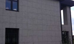 Монтаж керамогранита выполнен на скрытые кляммера 32 Монтаж керамогранита на скрытые кляммера 32
